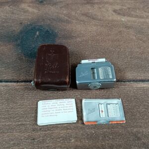 Vintage Gossen Sixti Light Meter with Leather Case West Germany Y 37851